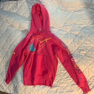 champion pink sweatshirt